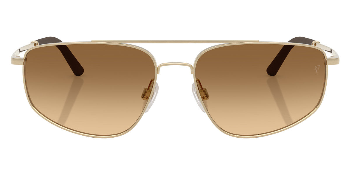 Oliver Peoples® R-14 OV1361S 524513 57 - Brushed Gold / Saddle Gradient To Dark Photochromic Sunglasses
