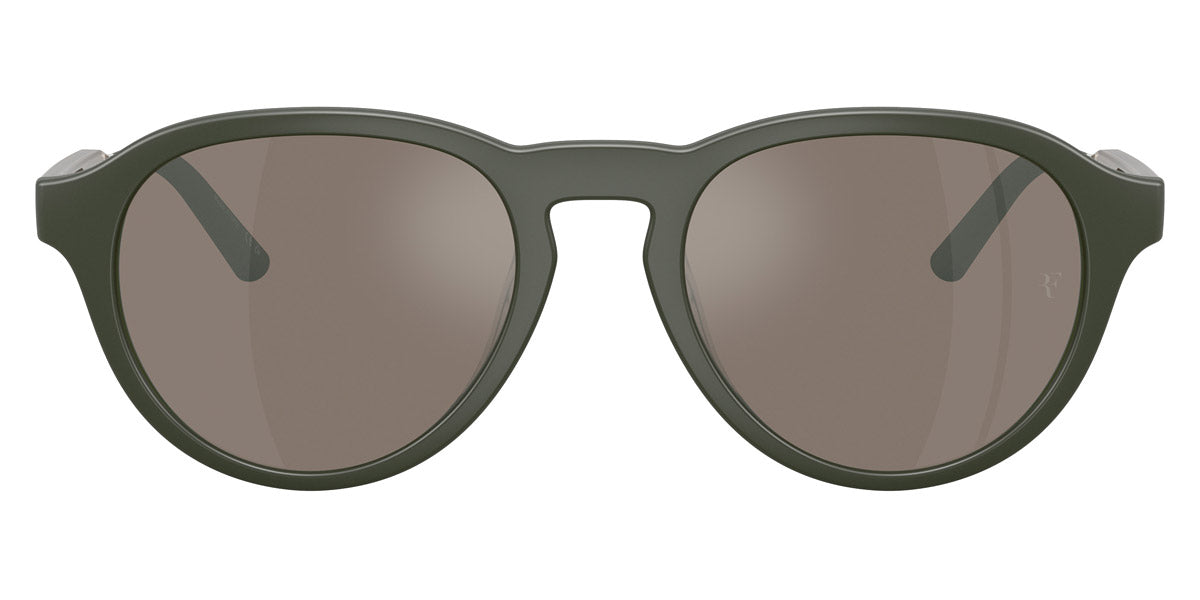Oliver Peoples® R-8 OP 0OV5557SU 70067I 51 - Semi-Matte Green Smoke / Sierra Flash Mirror Sunglasses
