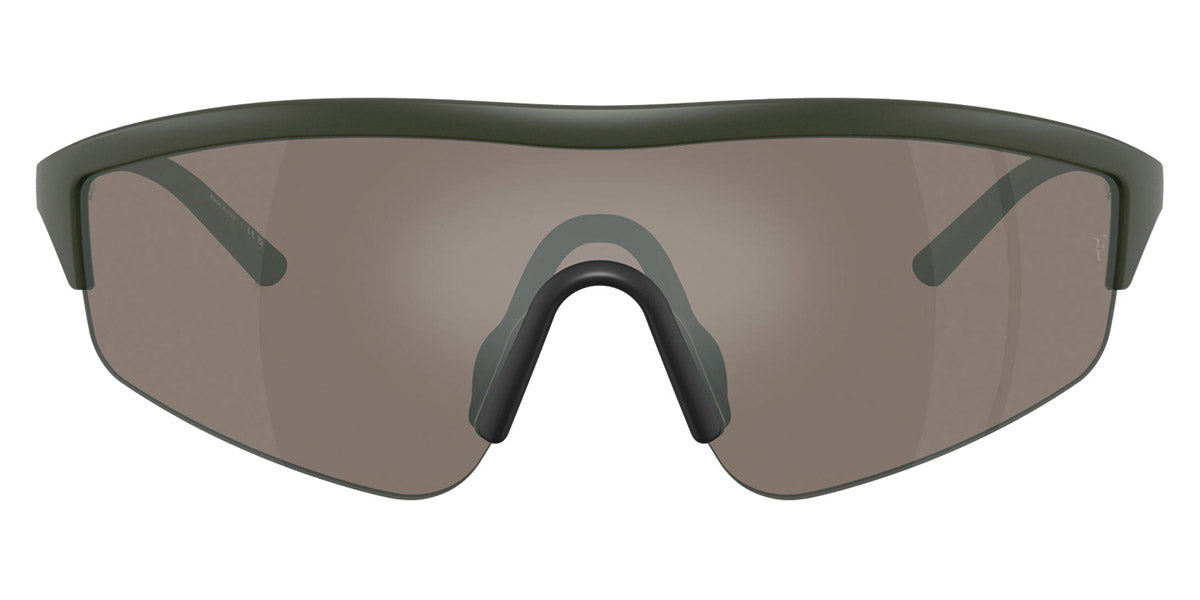 Oliver Peoples® R-7 OP 0OV5560S 70067I 36 - Semi-Matte Green Smoke / Sierra Flash Mirror Sunglasses