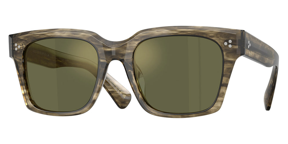 Oliver Peoples® Ollice OP 0OV5564SU 1735O8 52 - Soft Olive Bark / G-15 Goldtone Sunglasses