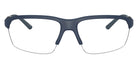 Oliver Peoples® R-6 OP 0OV5572S 7003SB 65 - Semi-Matte Blue Ash / Clear Blue Light Filter Sunglasses