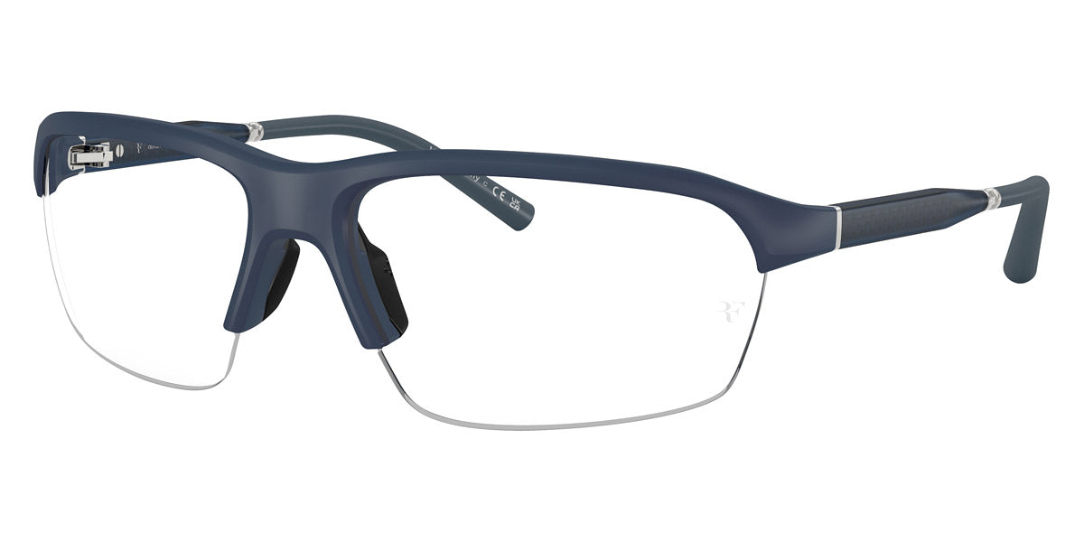 Oliver Peoples® R-6 OP 0OV5572S 7003SB 65 - Semi-Matte Blue Ash / Clear Blue Light Filter Sunglasses