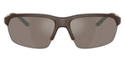 Oliver Peoples® R-6 OP 0OV5572S 70057I 65 - Semi-Matte Umber / Sierra Flash Mirror Sunglasses