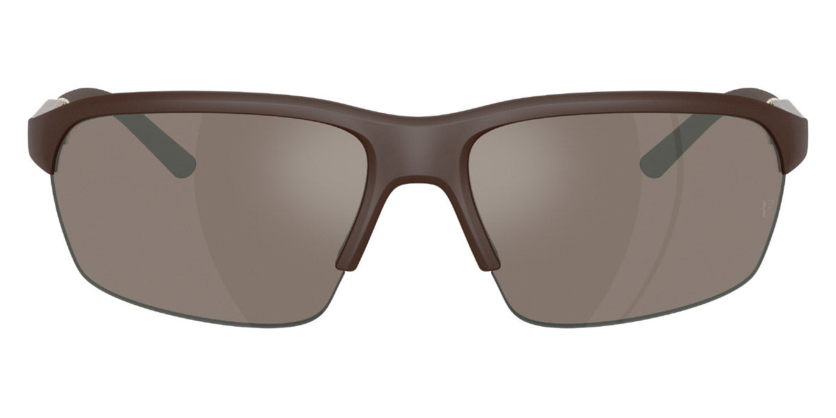 Oliver Peoples® R-6 OP 0OV5572S 70057I 65 - Semi-Matte Umber / Sierra Flash Mirror Sunglasses