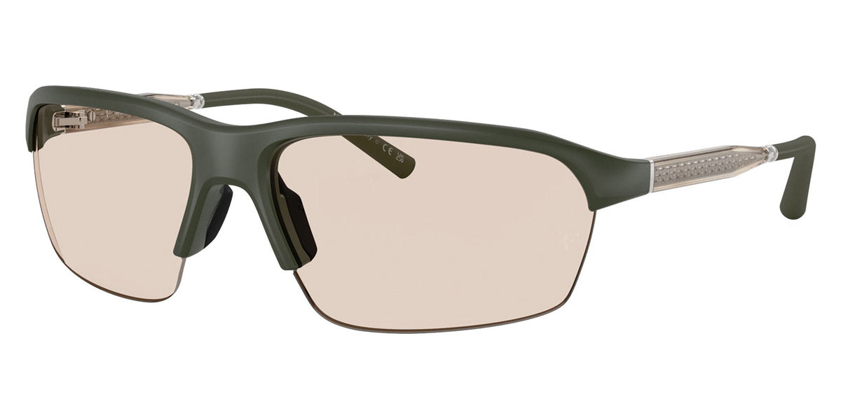 Oliver Peoples® R-6 OP 0OV5572S 7006M4 65 - Semi-Matte Green Smoke / Sable Photochromic Sunglasses