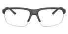 Oliver Peoples® R-6 OP 0OV5572S 7008SB 65 - Semi-Matte Anthracite / Clear Blue Light Filter Sunglasses