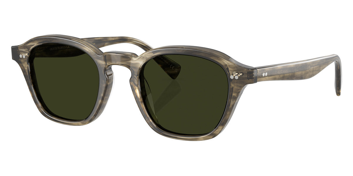 Oliver Peoples® Eyles OV5580SU 1735P1 48 - Soft Olive Bark / G-15 Polar Sunglasses