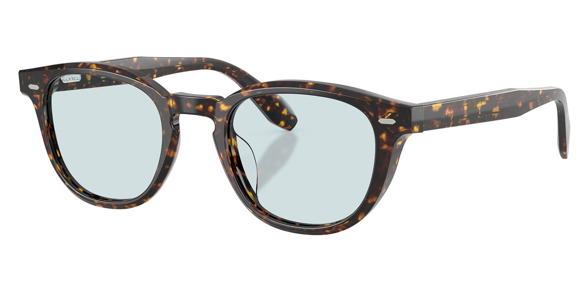 Oliver Peoples® N.09 OV5586SU 1741GH 46 - Atago Tortoise / Sky Blue Transition Photochromic Sunglasses
