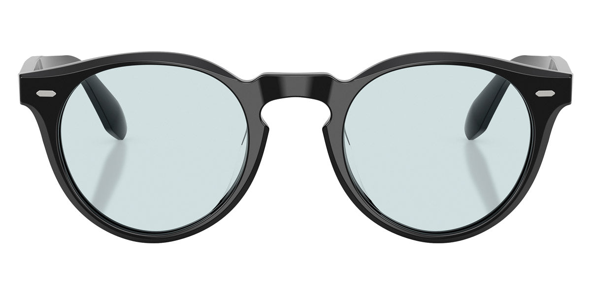 Oliver Peoples® N.07 OV5587SU 1731GH 48 - Black / Sky Blue Transition Photochromic Sunglasses