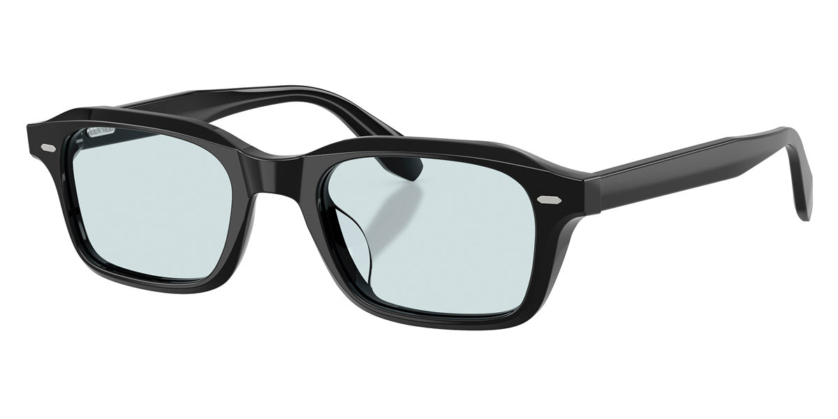 Oliver Peoples® N.08 OV5588SU 1731GH 49 - Black / Sky Blue Transition Photochromic Sunglasses