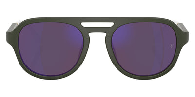 Oliver Peoples® R-13 OV5589SU 70064V 52 - Semi-Matte Green Smoke / Royal Purple Mirror Sunglasses