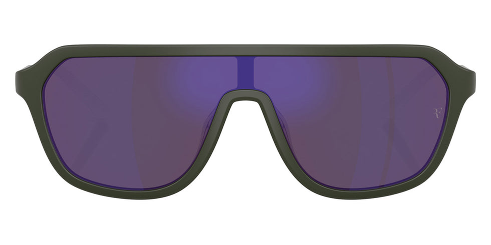 Oliver Peoples® R-12 OV5591SU 70064V 127 - Semi-Matte Green Smoke / Royal Purple Mirror Sunglasses