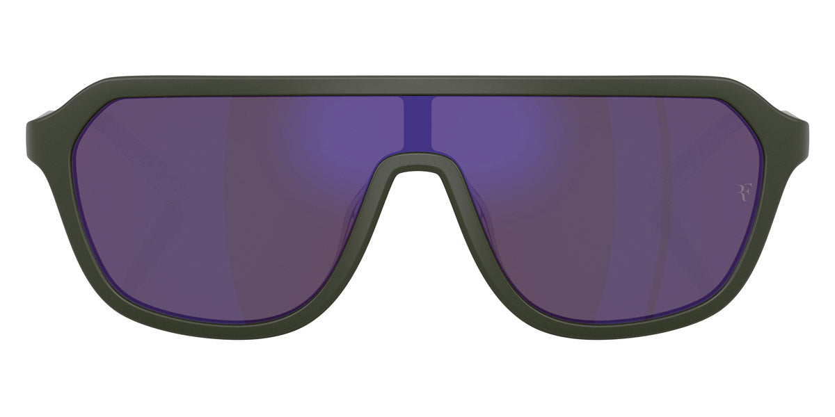 Oliver Peoples® R-12 OV5591SU 70064V 127 - Semi-Matte Green Smoke / Royal Purple Mirror Sunglasses