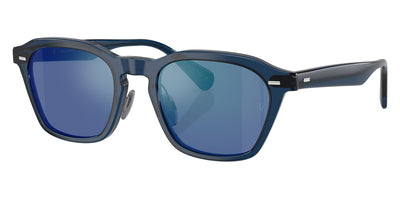 Oliver Peoples® R-11 OV5593S 178755 52 - Ash Blue / Marine Flash Mirror Sunglasses