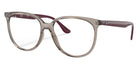 Ray-Ban® RX4378V RX4378V 8083 54 - Transparent Gray Eyeglasses
