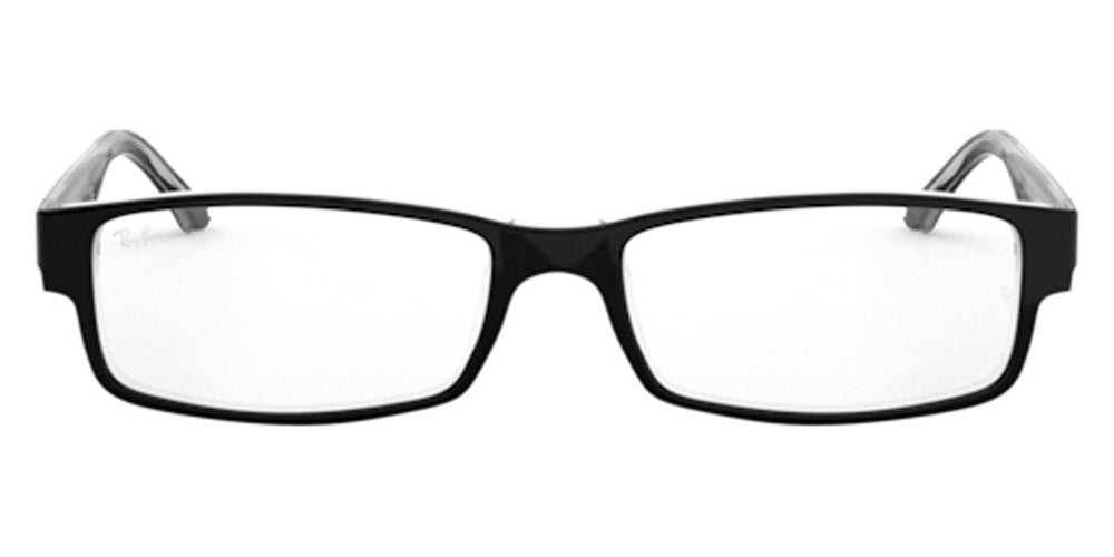 Ray-Ban® RX5114 RX5114 2034 52 - Black On Transparent Eyeglasses