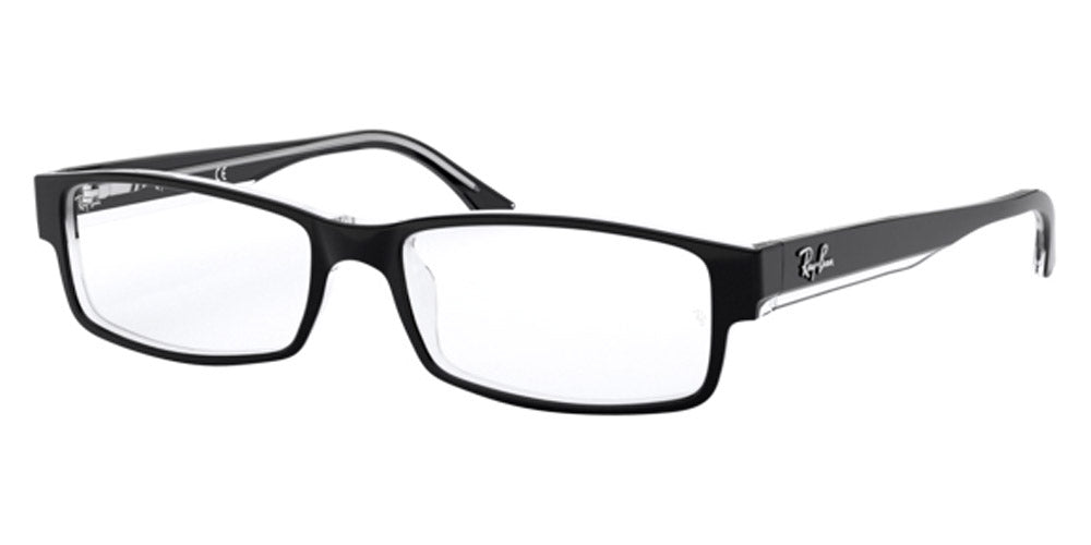 Ray-Ban® RX5114 RX5114 2034 54 - Black On Transparent Eyeglasses
