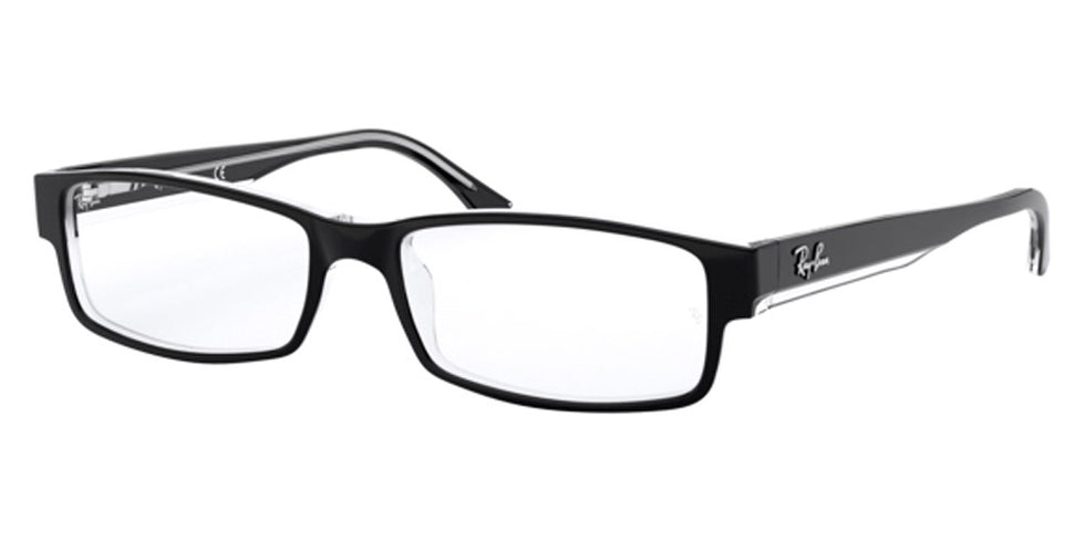 Ray-Ban® RX5114 RX5114 2034 54 - Black On Transparent Eyeglasses