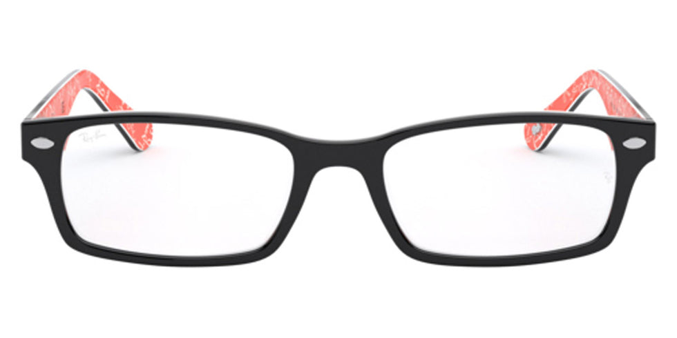 Ray-Ban® RX5206 RX5206 2479 52 - Black On Red Eyeglasses