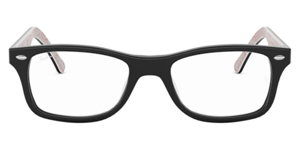Ray-Ban® RX5228 RX5228 8121 50 - Black on Transparent Green Eyeglasses