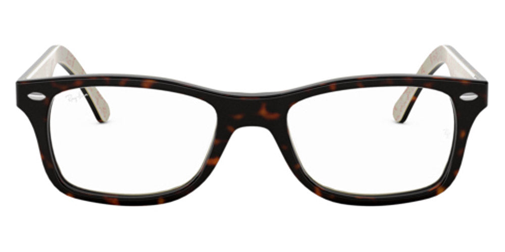 Ray-Ban® RX5228 RX5228 8121 55 - Black on Transparent Green Eyeglasses
