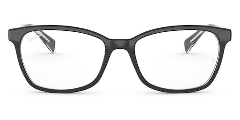 Ray-Ban® RX5362 RX5362 2034 52 - Black On Transparent Eyeglasses