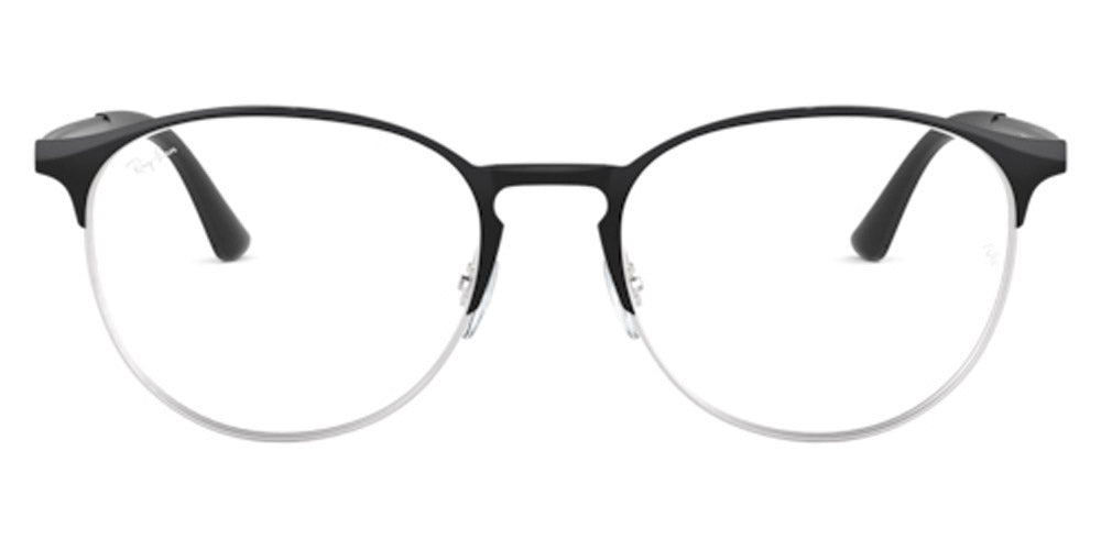 Ray-Ban® RX6375 RX6375 2861 51 - Black on Silver Eyeglasses