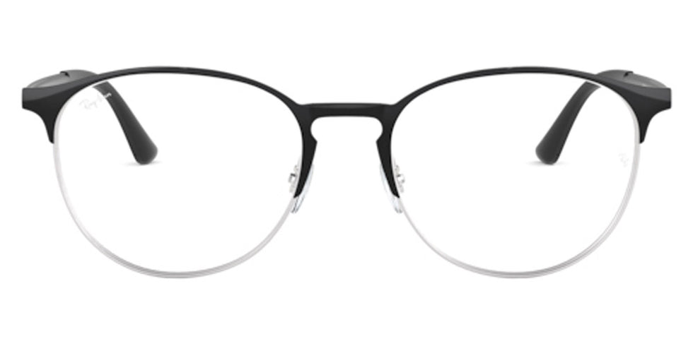 Ray-Ban® RX6375 RX6375 2861 51 - Black on Silver Eyeglasses