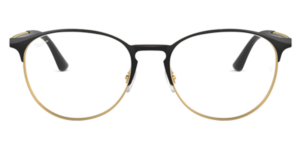 Ray-Ban® RX6375 RX6375 2890 51 - Black on Gold Eyeglasses
