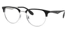 Ray-Ban® RX6396 RX6396 2932 53 - Black on Silver Eyeglasses