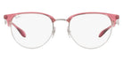 Ray-Ban® RX6396 RX6396 3131 51 - Transparent Red on Silver Eyeglasses
