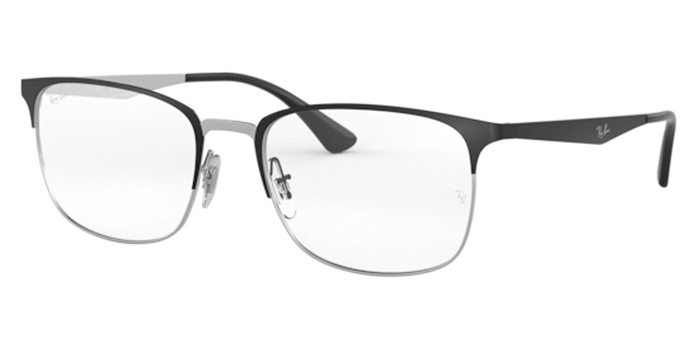 Ray-Ban® RX6421 RX6421 2997 54 - Black On Silver Eyeglasses
