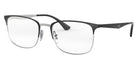 Ray-Ban® RX6421 RX6421 2997 54 - Black On Silver Eyeglasses