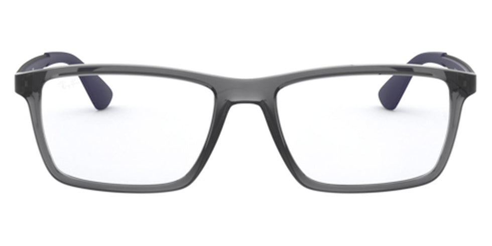Ray-Ban® RX7056 RX7056 5814 53 - Transparent Gray Eyeglasses