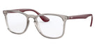 Ray-Ban® RX7074 RX7074 8083 52 - Transparent Gray Eyeglasses