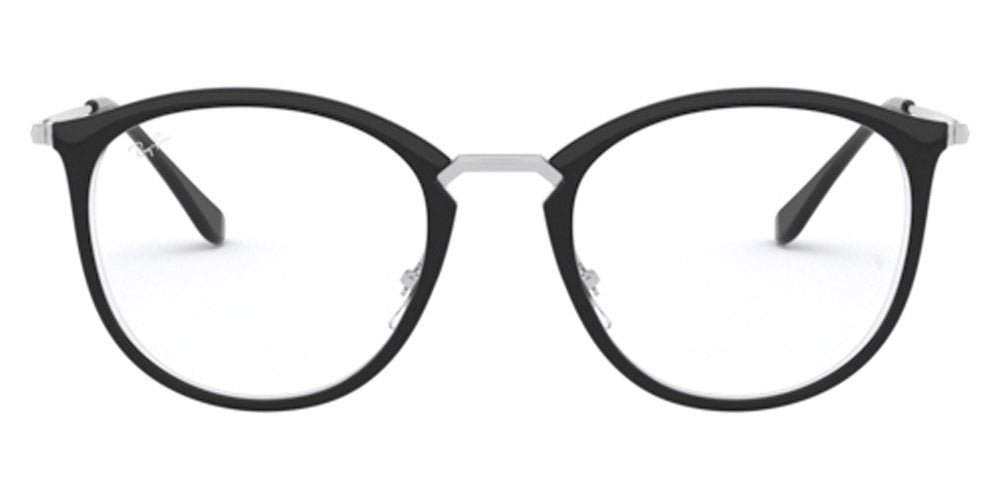 Ray-Ban® RX7140 RX7140 5852 49 - Black On Transparent Eyeglasses