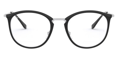 Ray-Ban® RX7140 RX7140 5852 49 - Black On Transparent Eyeglasses