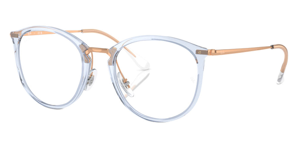 Ray-Ban® RX7140 RX7140 8336  51 - Transparent Light Blue Eyeglasses