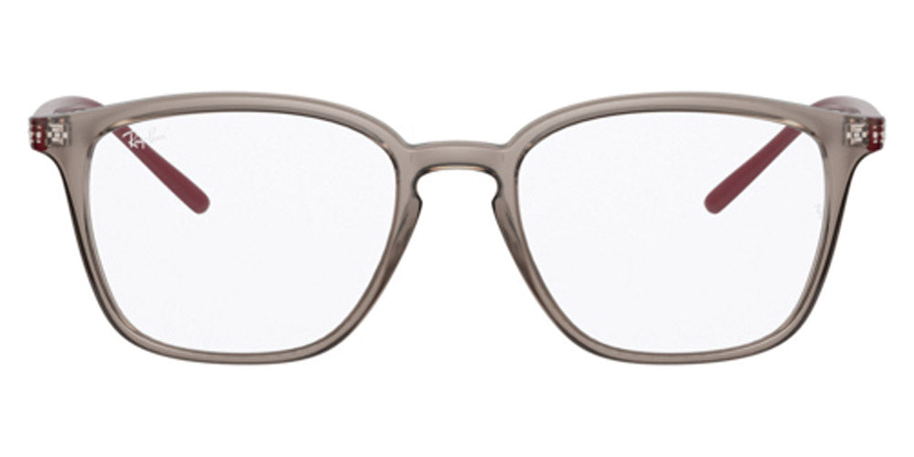 Ray-Ban® RX7185 RX7185 8083 50 - Transparent Gray Eyeglasses