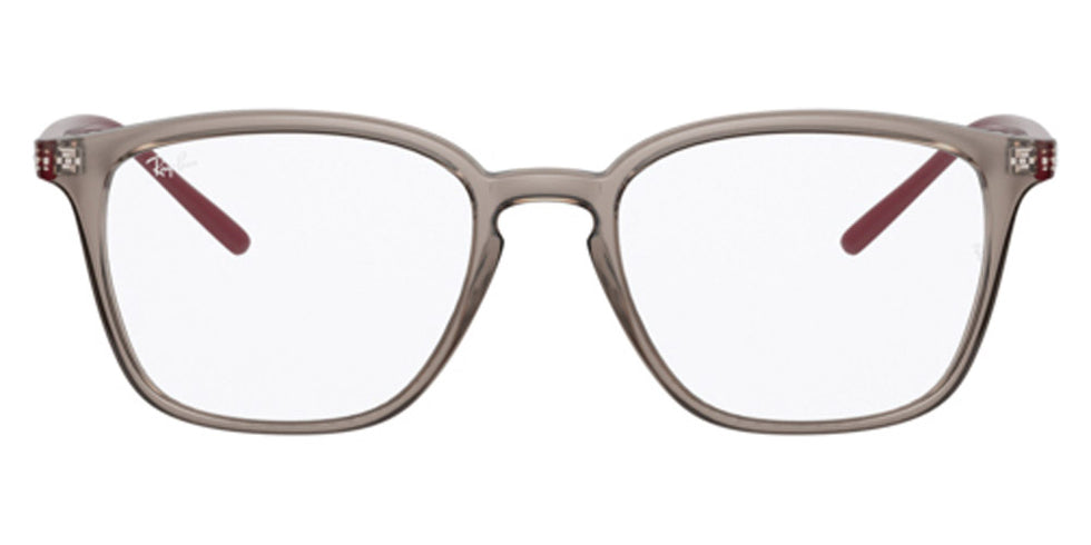 Ray-Ban® RX7185 RX7185 8083 50 - Transparent Gray Eyeglasses