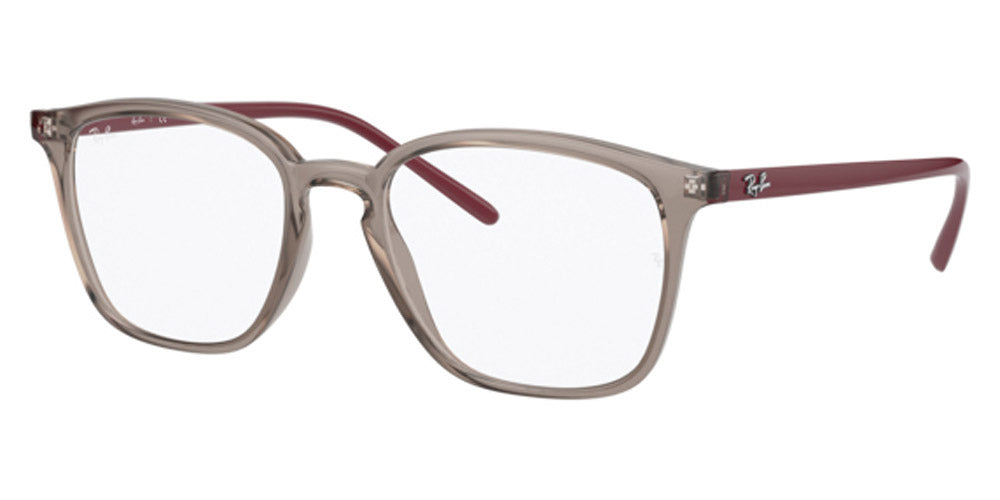 Ray-Ban® RX7185 RX7185 8083 52 - Transparent Gray Eyeglasses