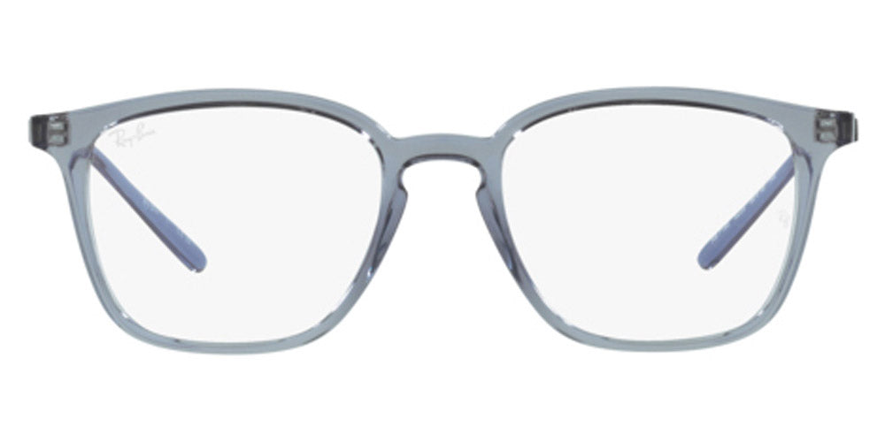 Ray-Ban® RX7185 RX7185 8235 50 - Transparent Dark Blue Eyeglasses