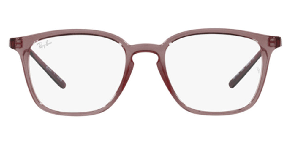 Ray-Ban® RX7185 RX7185 8236 50 - Transparent Brown Eyeglasses