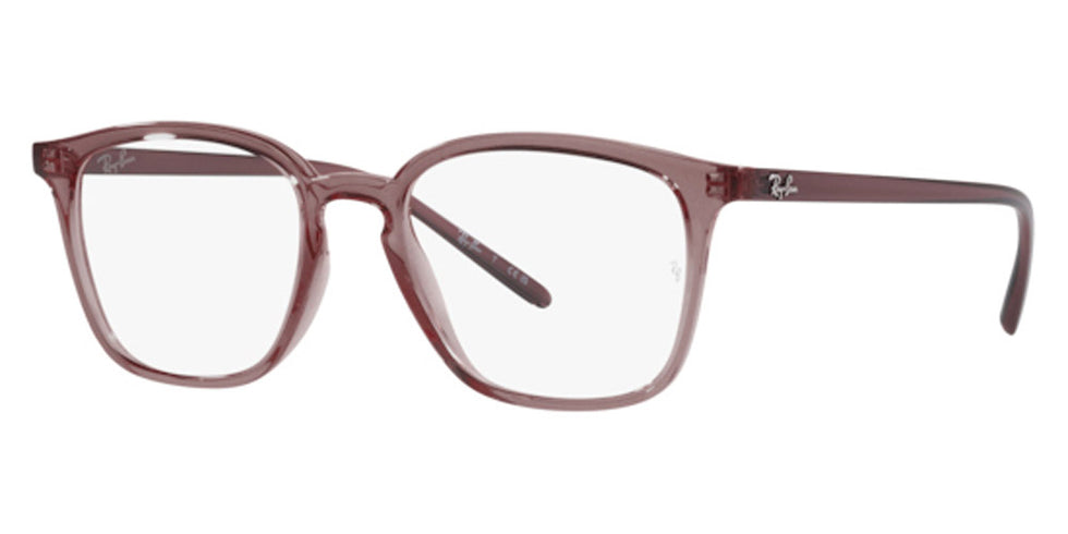 Ray-Ban® RX7185 RX7185 8236 52 - Transparent Brown Eyeglasses