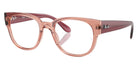 Ray-Ban® RX7210 RX7210 8314 52 - Transparent Dark Pink Eyeglasses