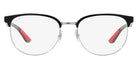 Ray-Ban® RX8422 RX8422 2861 52 - Black on Silver Eyeglasses