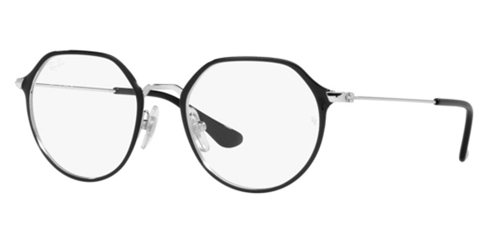 Ray-Ban® RY1058 RY1058 4064 47 - Black on Silver Eyeglasses