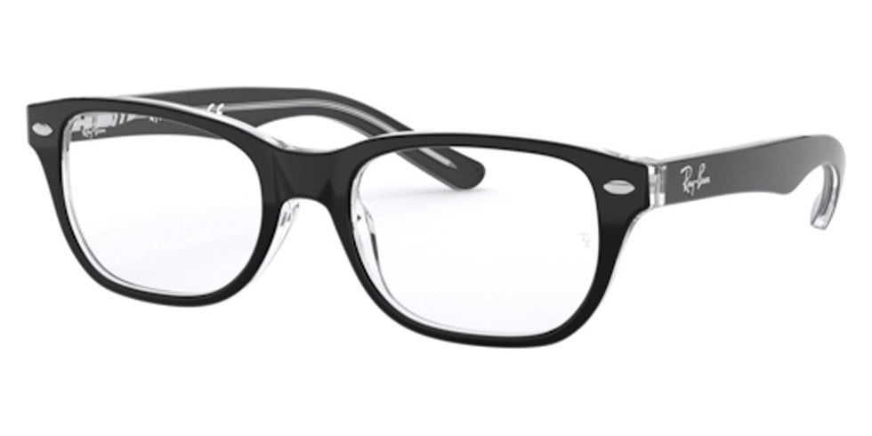 Ray-Ban® RY1555 RY1555 3529 48 - Black On Transparent Eyeglasses