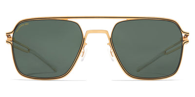Mykita® RIKU MYK RIKU Gold/Black/ Polarized Pro Green 15 55 - Gold/Black/ Polarized Pro Green 15 Sunglasses