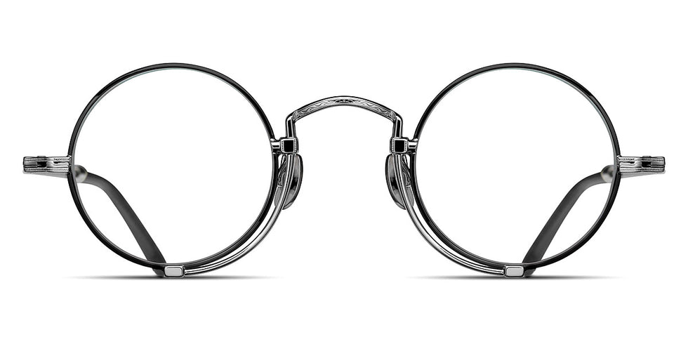 Matsuda® 10103H MTD 10103H Palladium White/Matte Black 41 - Palladium White / Matte Black Eyeglasses